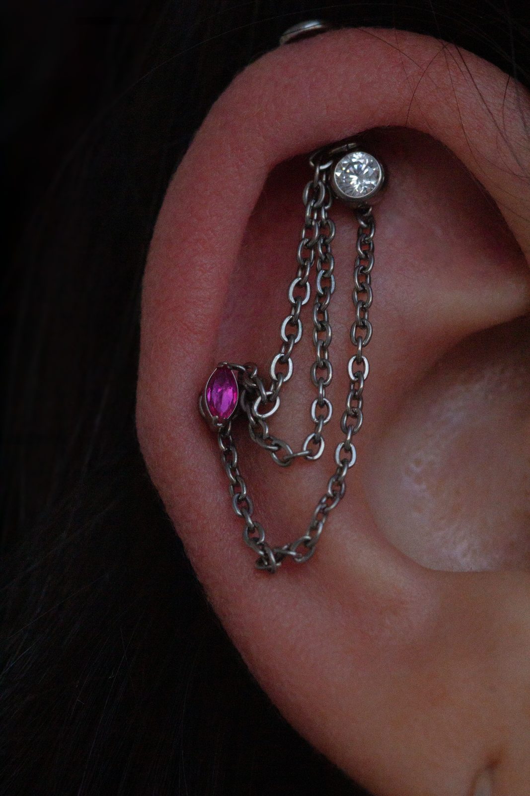 Ear Chain Marquise